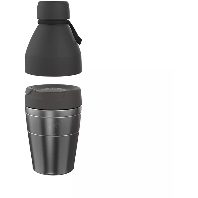 Original KeepCup Helix Thermal Bottle Kit - Doppelwandiger ToGo-Becher aus Edelstahl mit Flaschenaufsatz KeepCup KeepCup M - 12oz Nitro  - Rheinland.Coffee