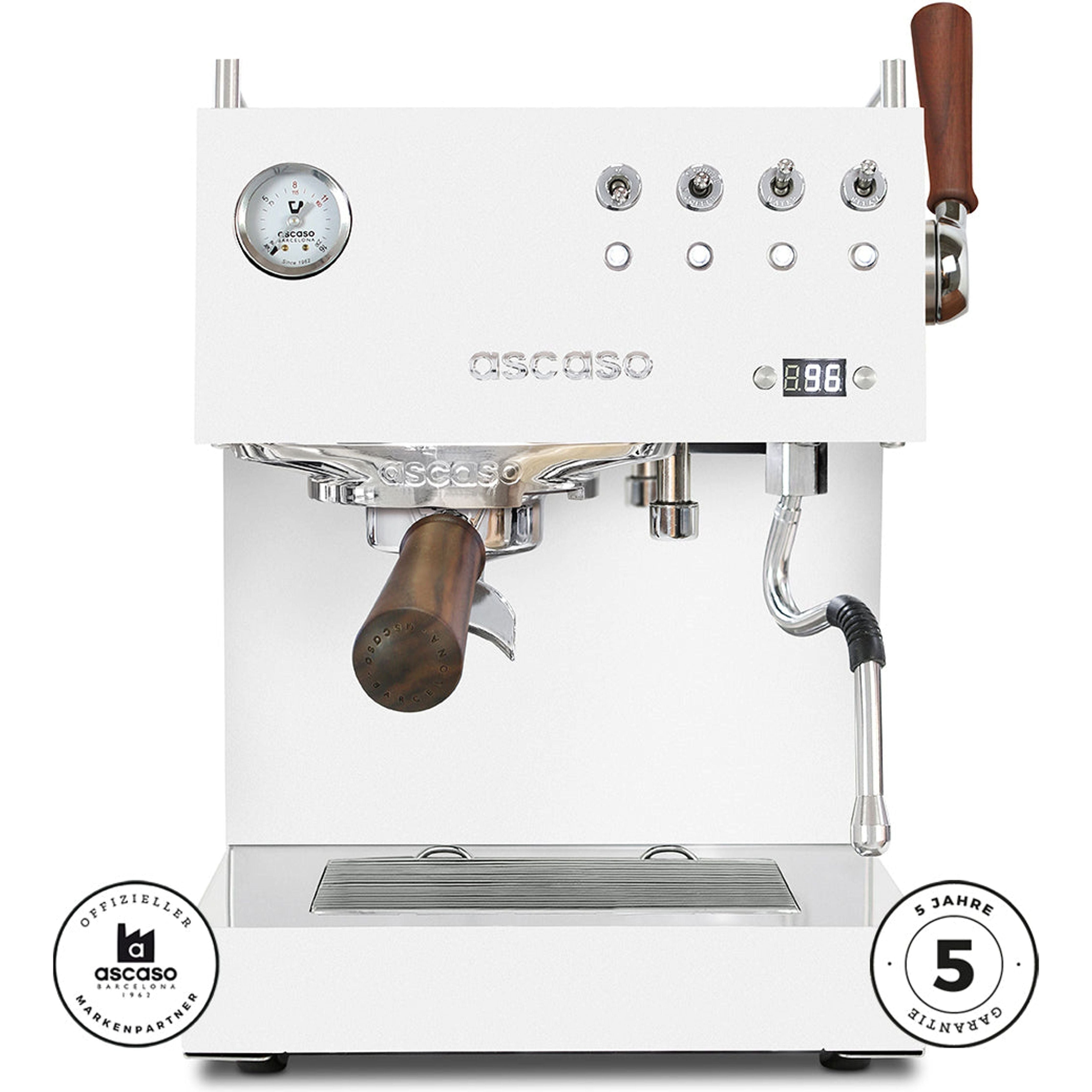 Ascaso Steel DUO PID PLUS | Schwarz Chrom oder Weiß | Das neue Modell Espressomaschinen Ascaso    - Rheinland.Coffee
