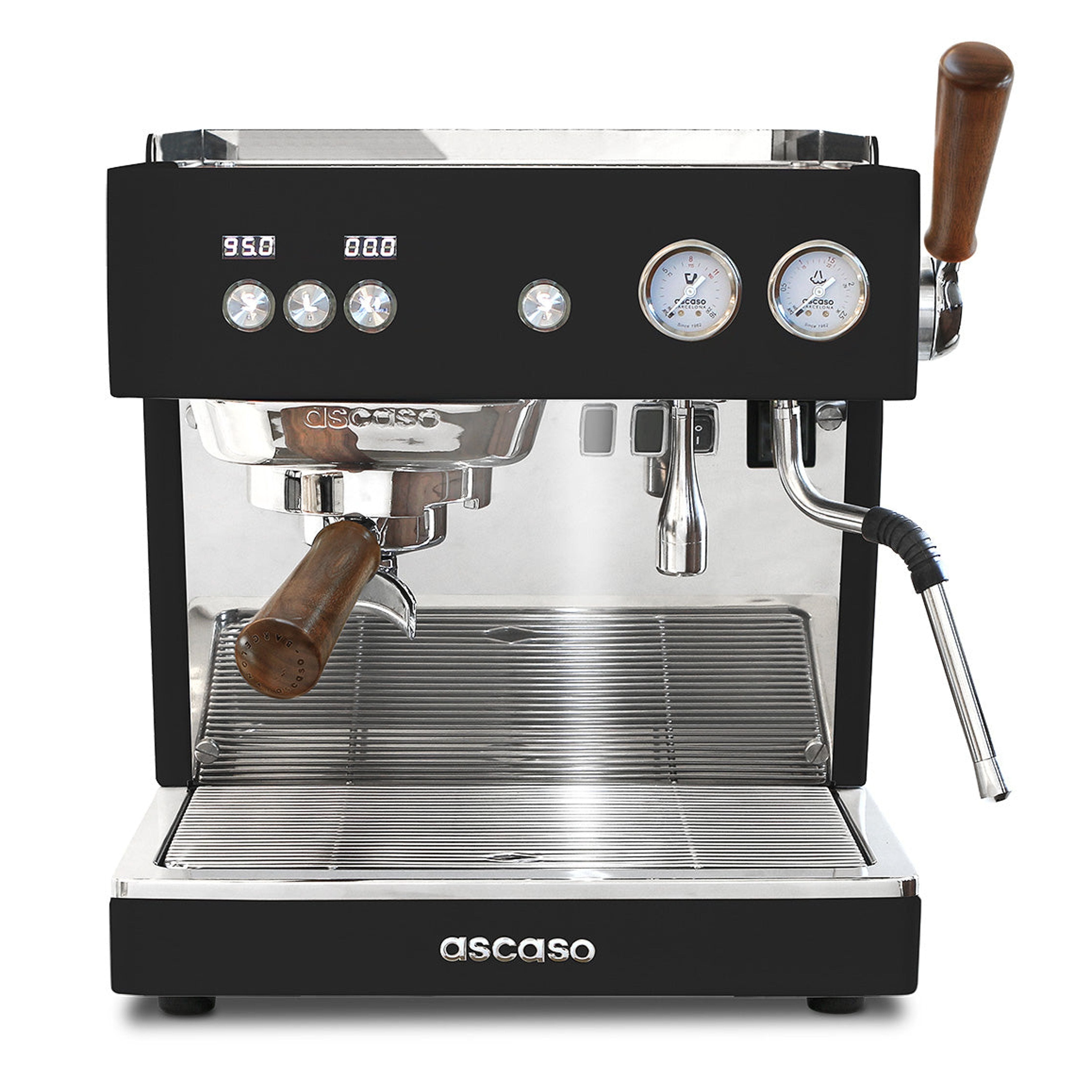 ascaso Baby T One - August 2023 mit Rotationspumpe - Thermoblock und Boiler Espressomaschinen Ascaso Schwarz   - Rheinland.Coffee