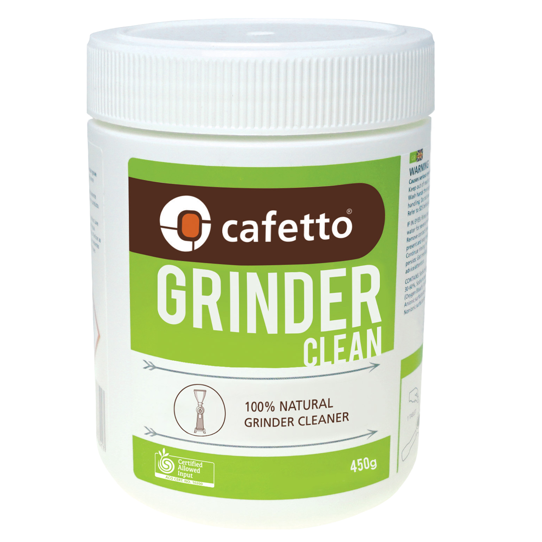 Cafetto Grinder Clean Mühlenreiniger 450 Gramm - Kaffeemühlenreinigung Reiniger und Entkalker cafetto - Rheinland.Coffee
