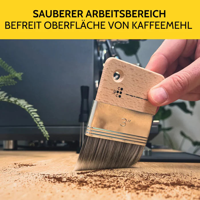 Kehrpinsel Natur - saubere Barista-Arbeitsfläche von COYOOCO Pinsel und Bürsten COYOOCO    - Rheinland.Coffee