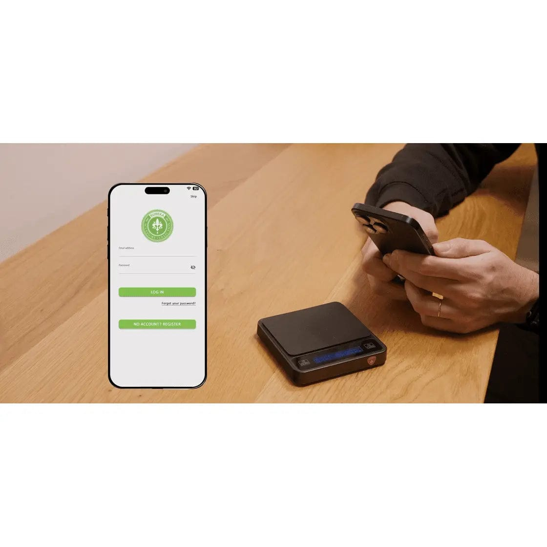 Eureka Precisa Waage mit Bluetooth und neuer APP - Original Eureka-Zubehör - Kaffeewaage Waage Eureka - Rheinland.Coffee