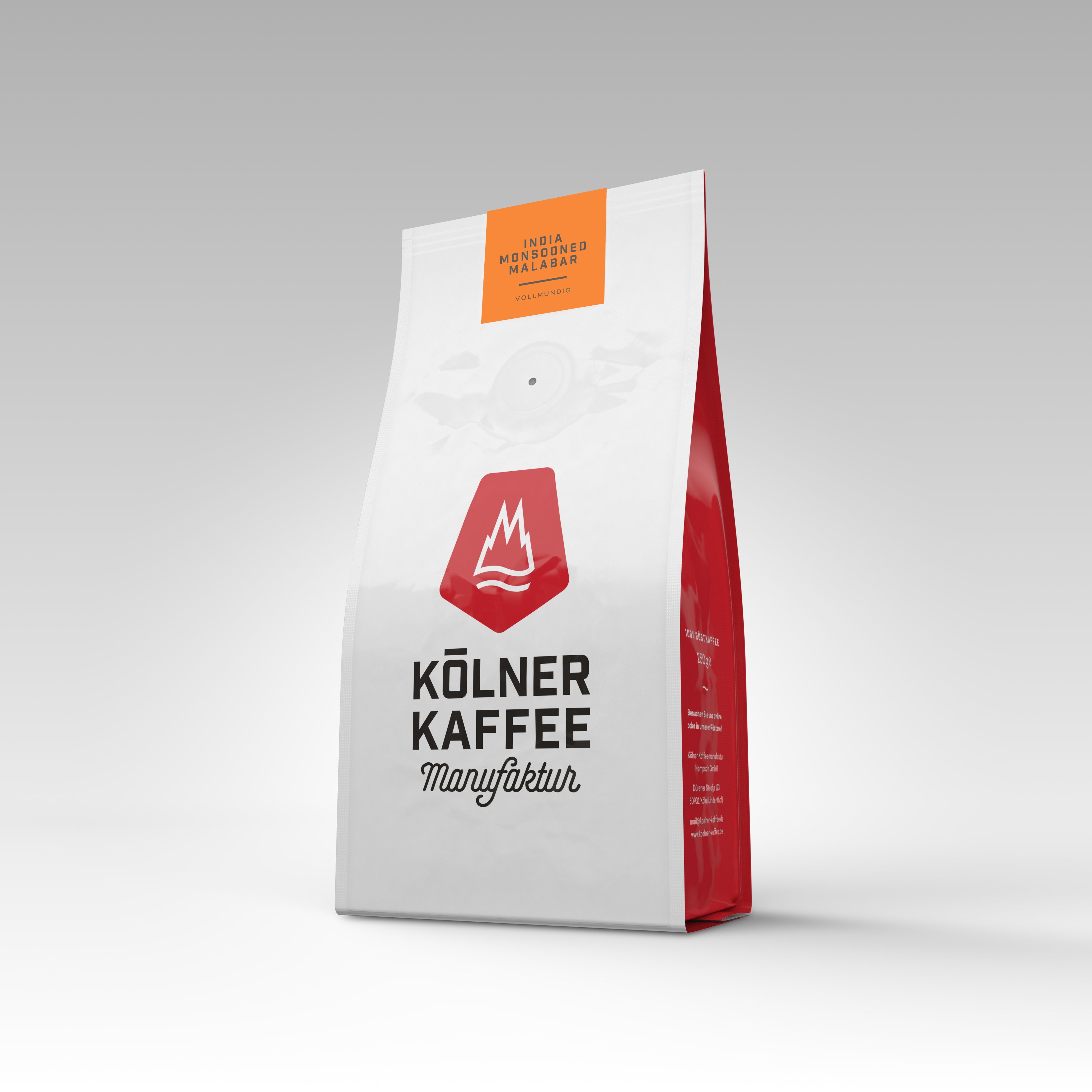 India Monsooned Malabar - Kölner Kaffeemanufaktur Kaffee Kölner Kaffeemanufaktur Ganze Bohnen 250 Gramm  - Rheinland.Coffee