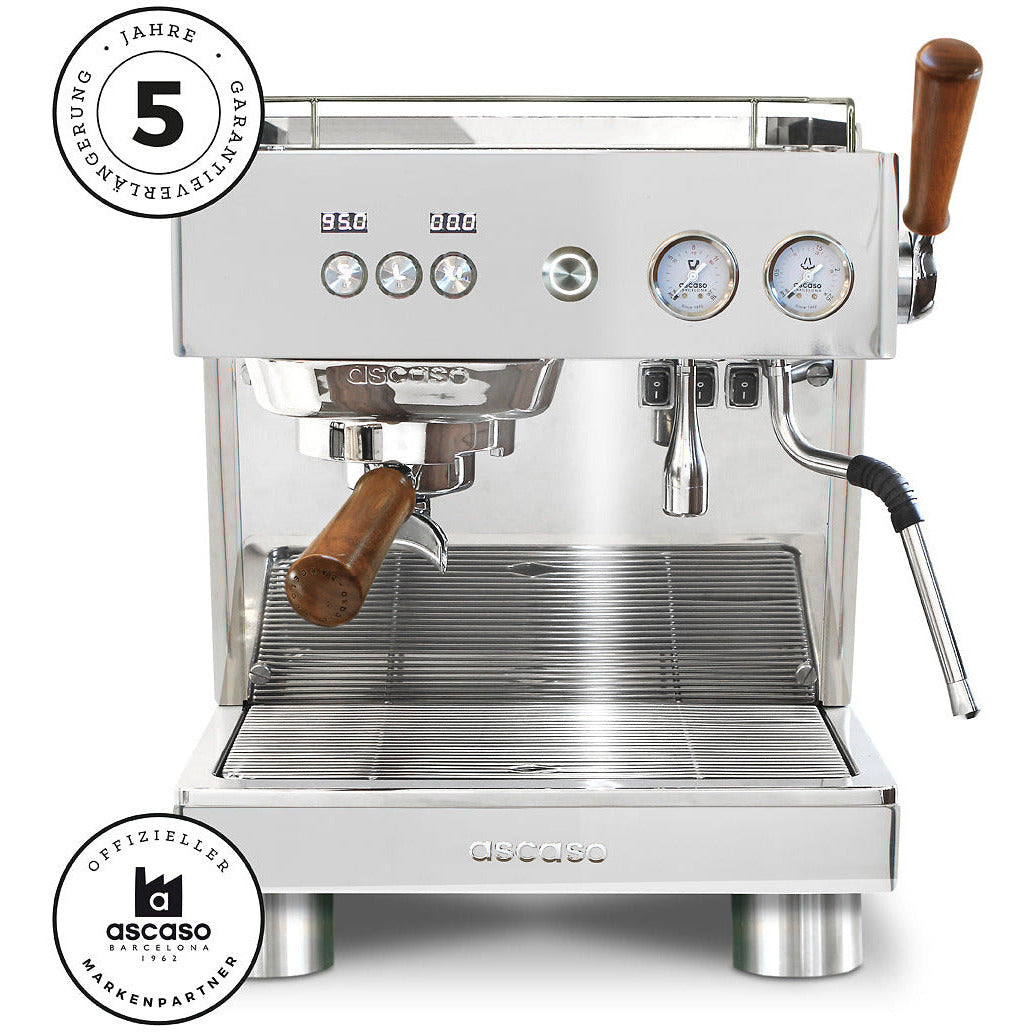 ascaso Baby T Plus - Neue Version - Thermoblock und Boiler Espressomaschinen Ascaso Chrom / Inox   - Rheinland.Coffee