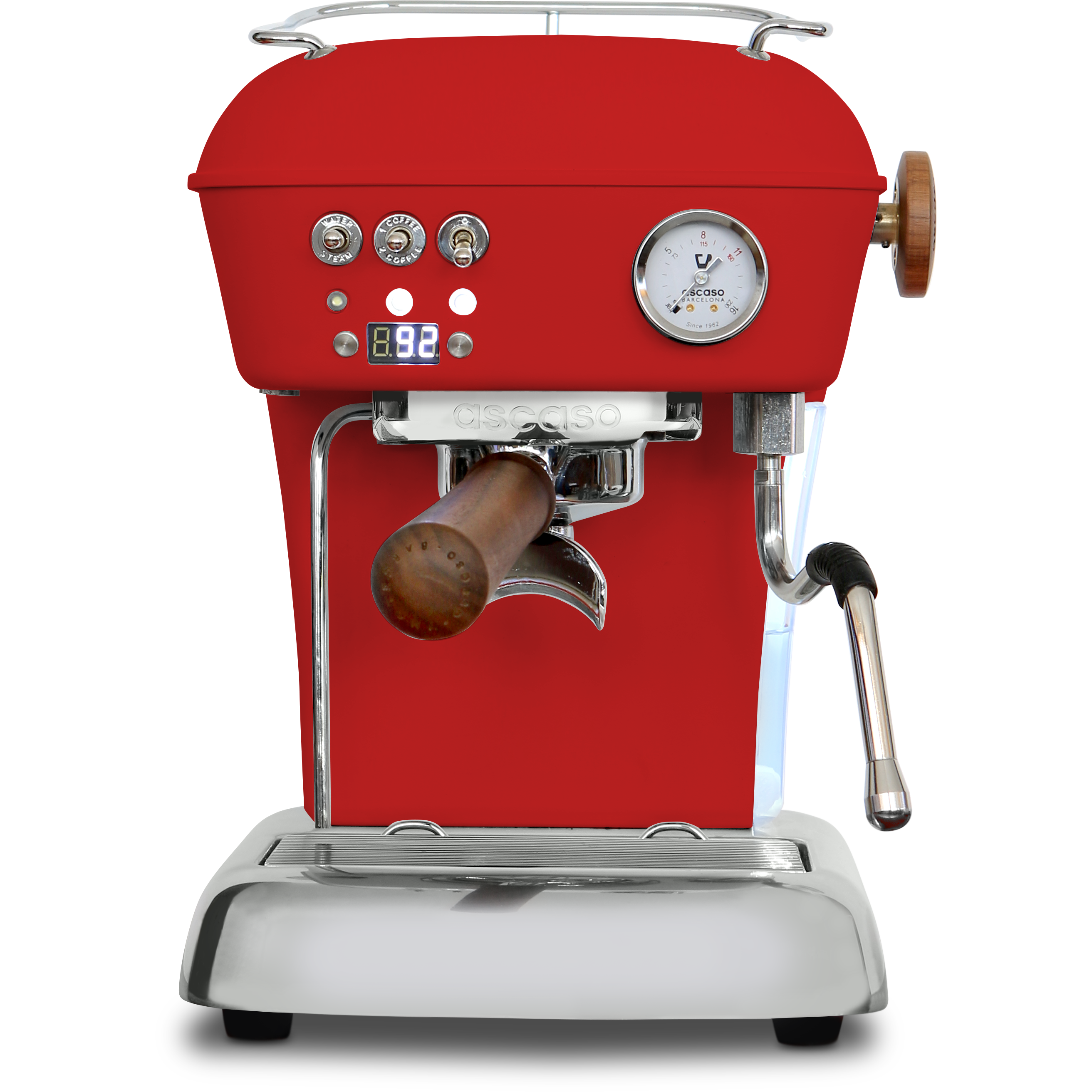 Ascaso DREAM PID 9 verschiedene Farben - Schnell startbereit Espressomaschinen Ascaso Rot   - Rheinland.Coffee