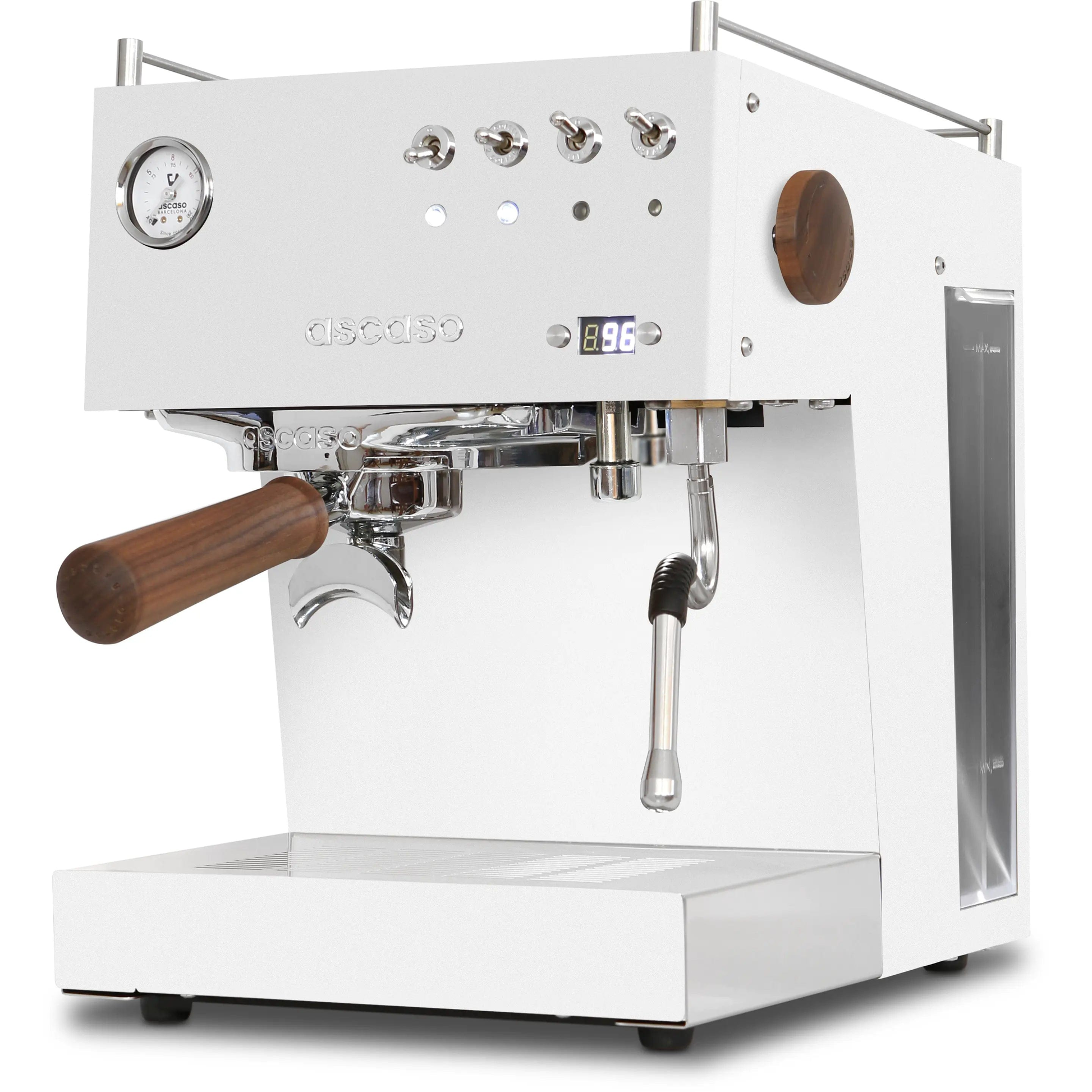 Ascaso Steel DUO PID | Schwarz Chrom oder Weiß | 25% mehr Dampfpower Espressomaschinen Ascaso - Rheinland.Coffee