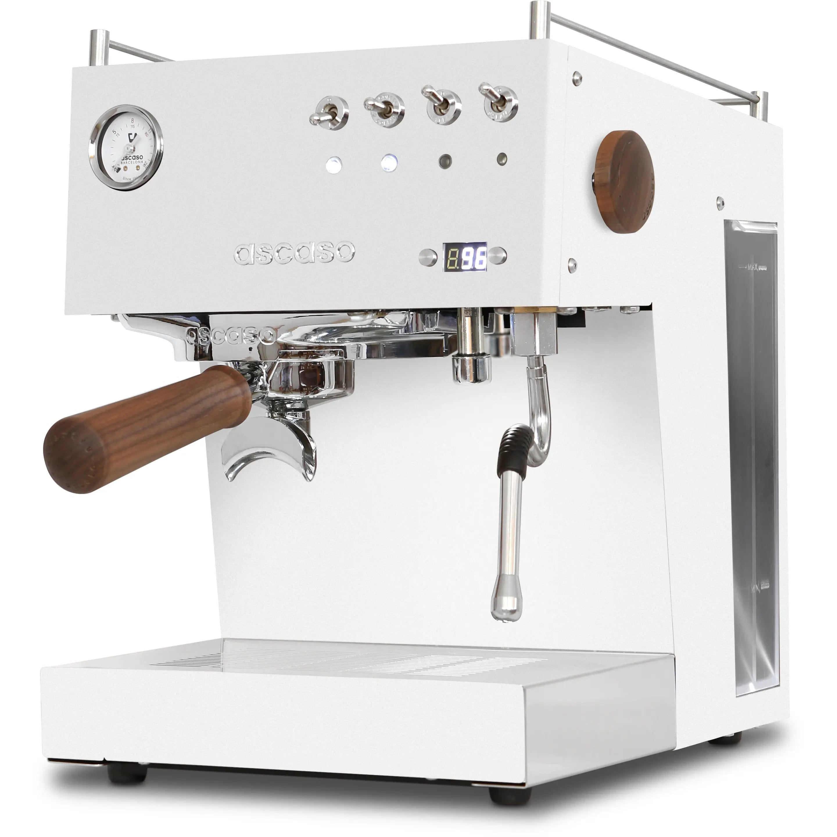 Ascaso Steel DUO PID | Schwarz Chrom oder Weiß | 25% mehr Dampfpower Espressomaschinen Ascaso - Rheinland.Coffee