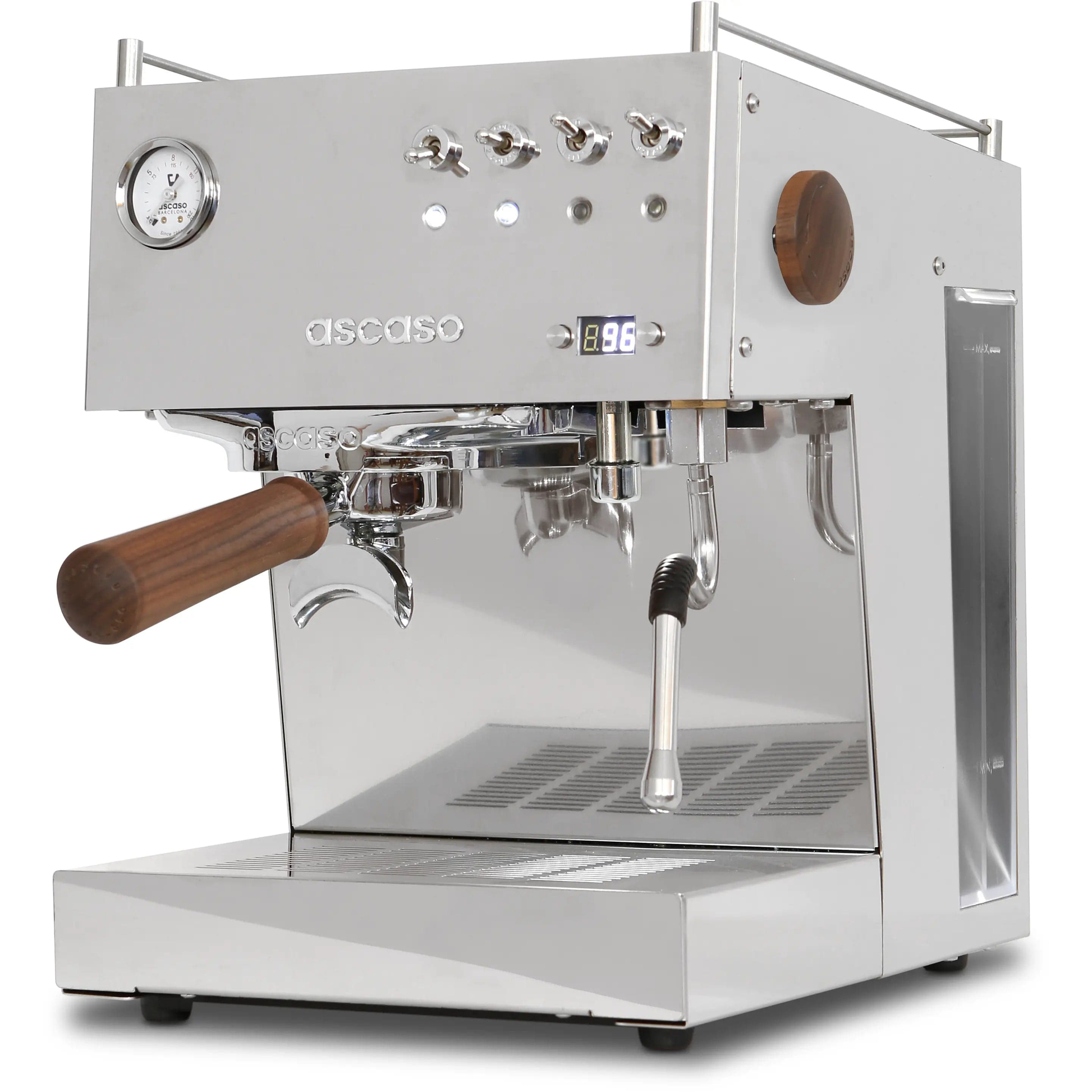 Ascaso Steel DUO PID | Schwarz Chrom oder Weiß | 25% mehr Dampfpower Espressomaschinen Ascaso - Rheinland.Coffee