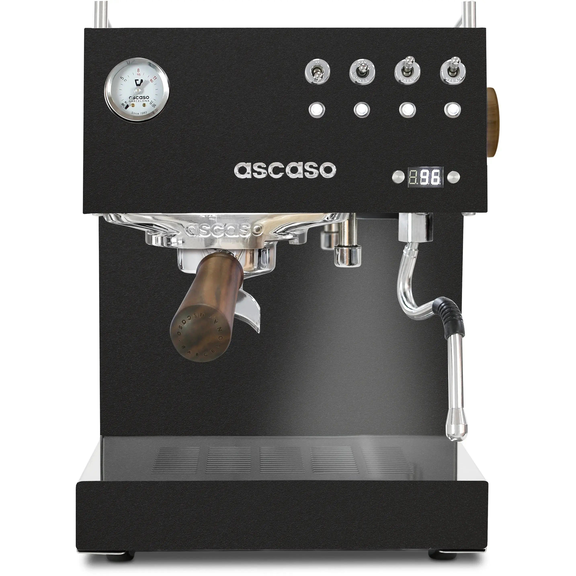Ascaso Steel DUO PID | Schwarz Chrom oder Weiß | 25% mehr Dampfpower Espressomaschinen Ascaso Schwarz - Rheinland.Coffee