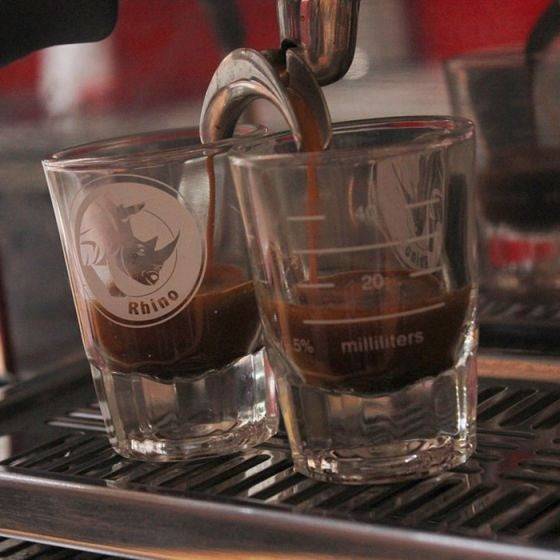 Rhinowares Espresso Shotglas Lined 60 ml Dosierbecher Rhinowares    - Rheinland.Coffee