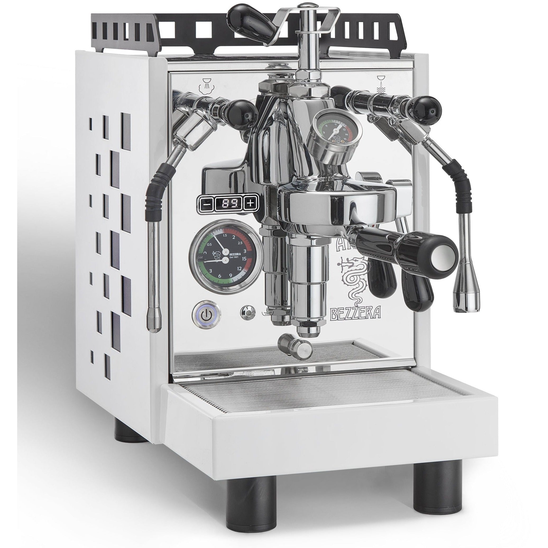 Bezzera ARIA TOP PID mit Flow Control Rotationspumpe - verschiedene Farben Espressomaschinen Bezzera Weiß   - Rheinland.Coffee
