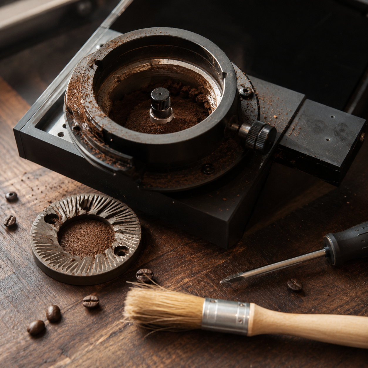 Kaffeemühle mahlt nicht mehr? Die häufigsten Ursachen – und wie Du sie in 10 Minuten selbst beheben kannst