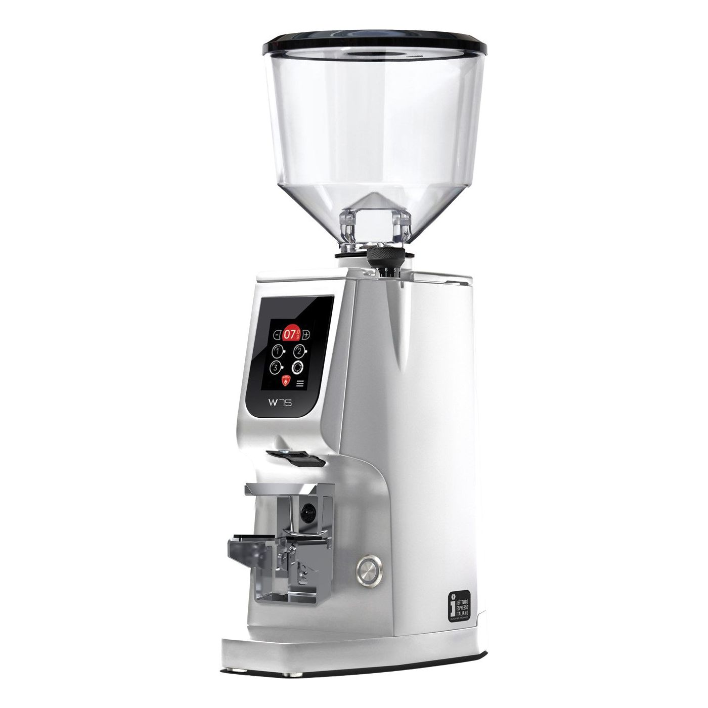 Eureka ATOM W 65 / W 75 - Grind by Weight Mühle Kaffeemühlen Eureka Chrom / Inox W75  - Rheinland.Coffee