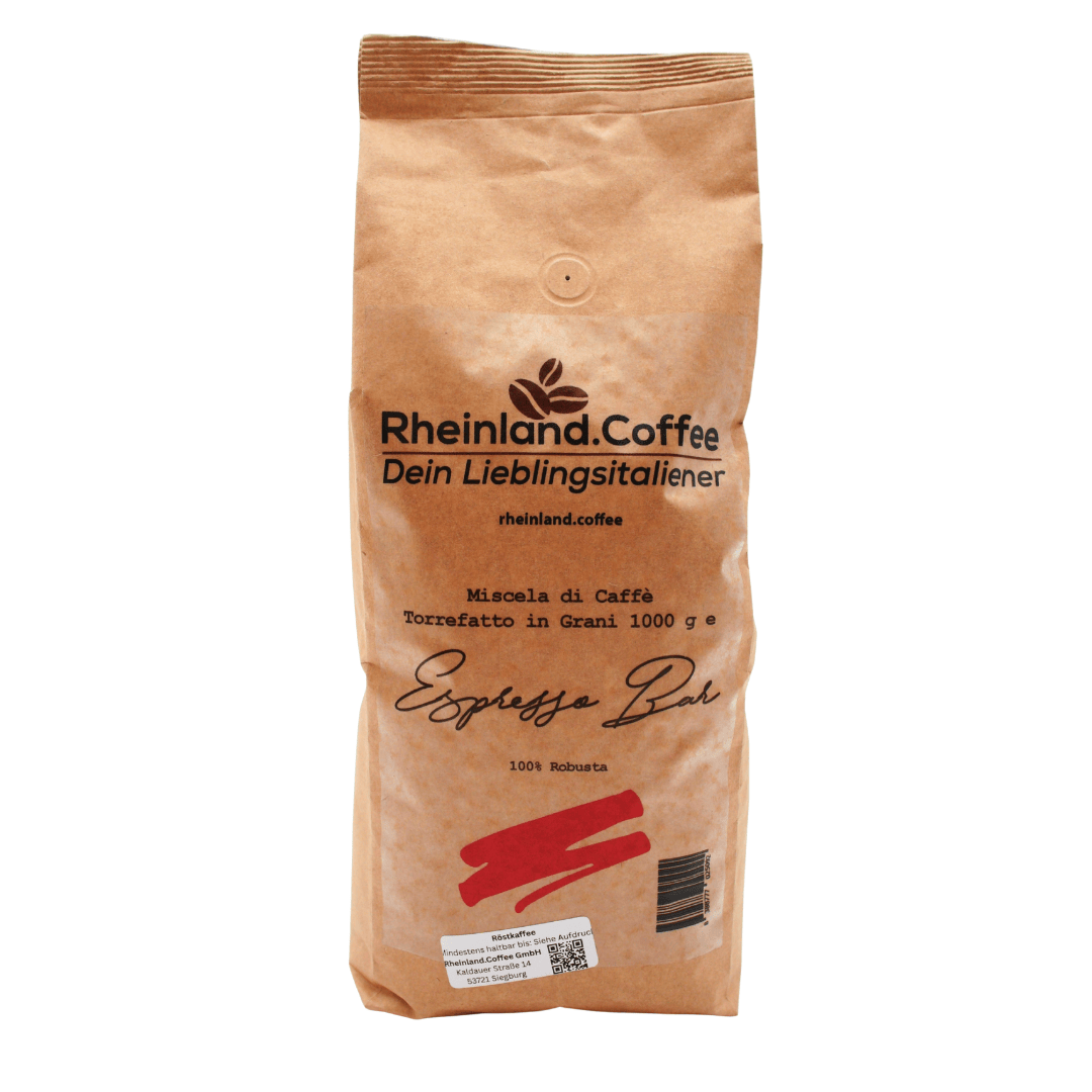Dein Lieblingsitaliener - Espresso Bar - 100% Robusta geröstet in Sizilien Kaffee Rheinland.Coffee 1000 Gramm - Rheinland.Coffee