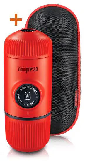WACACO NANOPRESSO To-Go Espressomaschine Arctic Blue Rot oder Weiß Kaffee mobil WACACO Rot - Rheinland.Coffee