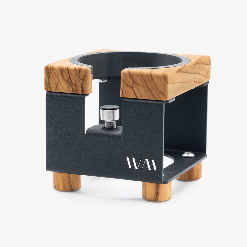 Tamperstation von Wiedemann Version 2 mit Ring Tamper Station Wiedemann Manufaktur Schwarz Olive - Rheinland.Coffee