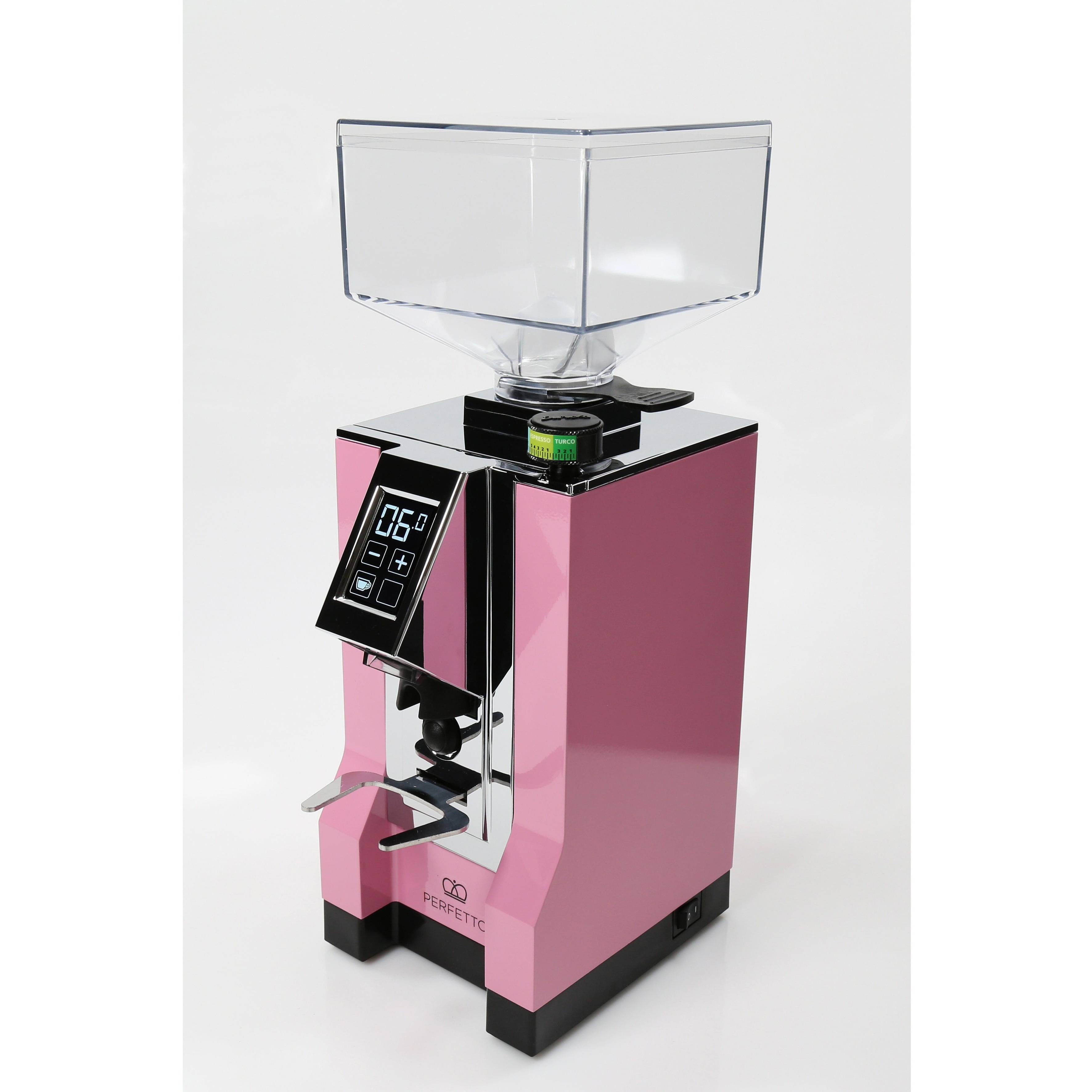 Eureka Mignon PERFETTO - Kaffeemühle Espressomühle 50 mm Mahlscheiben Kaffeemühlen Eureka Pink   - Rheinland.Coffee