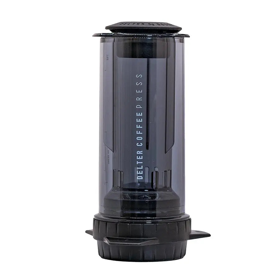 Delter Coffee Press – Volle Geschmackskontrolle in Clear & Grey Limited Edition Delter Coffee Kaffee mobil Grey Rheinland Coffee