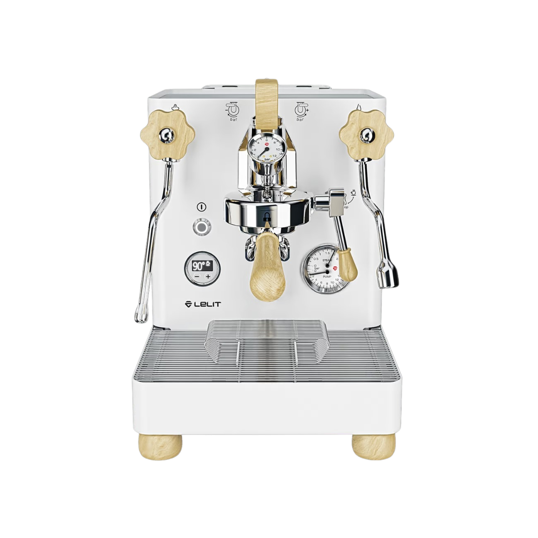 Lelit Bianca Espressomaschine – Edelstahl, Doppelmanometer, Holzdetails Espressomaschinen Lelit - Rheinland.Coffee