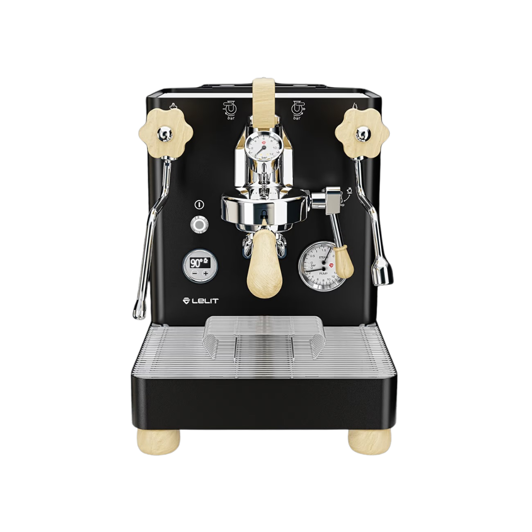 Lelit Bianca Espressomaschine – Edelstahl, Doppelmanometer, Holzdetails Espressomaschinen Lelit - Rheinland.Coffee