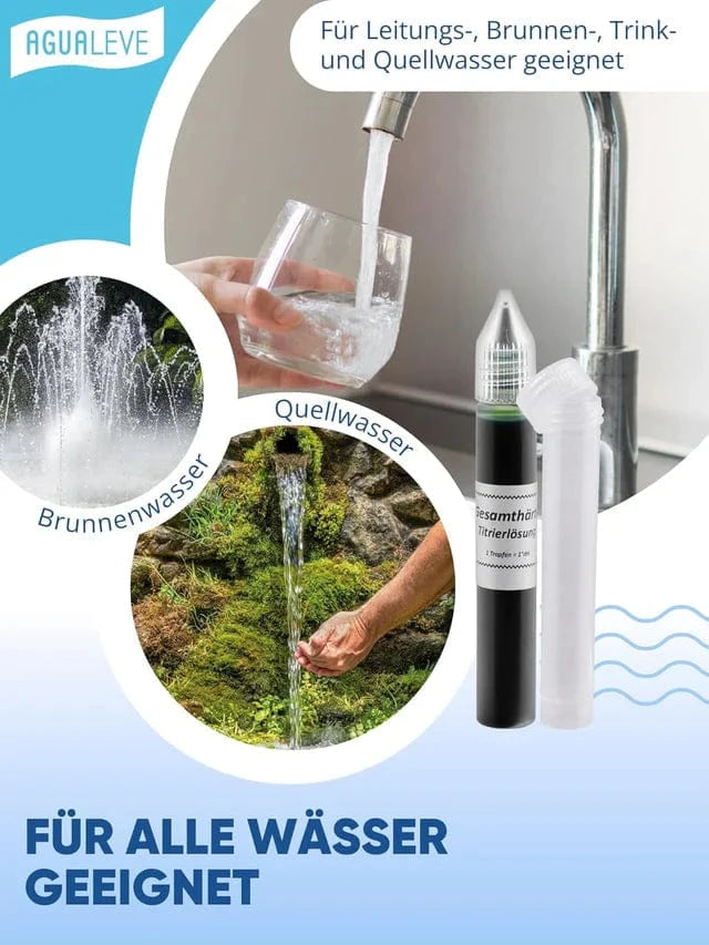 AGUALEVE Wasserhärte Test - Grad deutscher Härte Agualeve Reiniger und Entkalker Rheinland Coffee