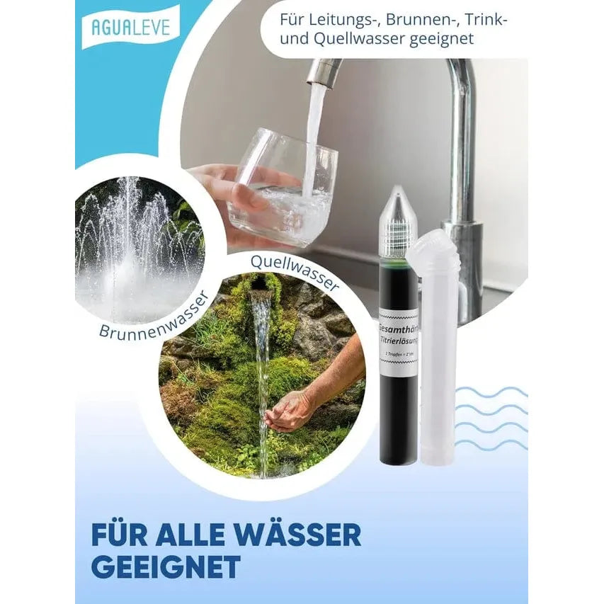 AGUALEVE Wasserhärte Test - Grad deutscher Härte Reiniger und Entkalker Agualeve - Rheinland.Coffee