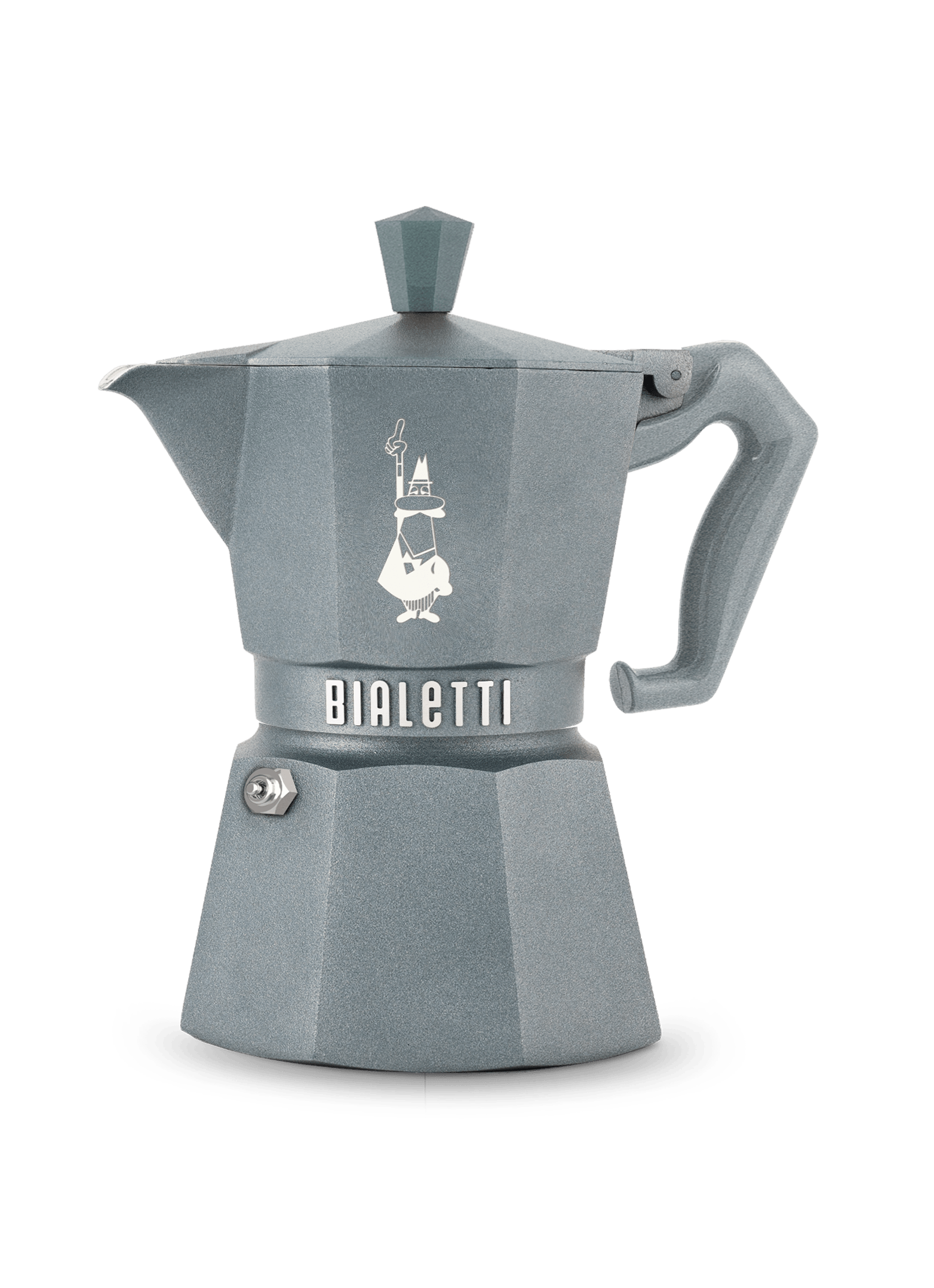 Bialetti Exclusive Moka Express Induktion Grau – Der italienische Klassiker, endlich bereit für die Moderne Mokkakanne Bialetti 3 Tassen - Rheinland.Coffee