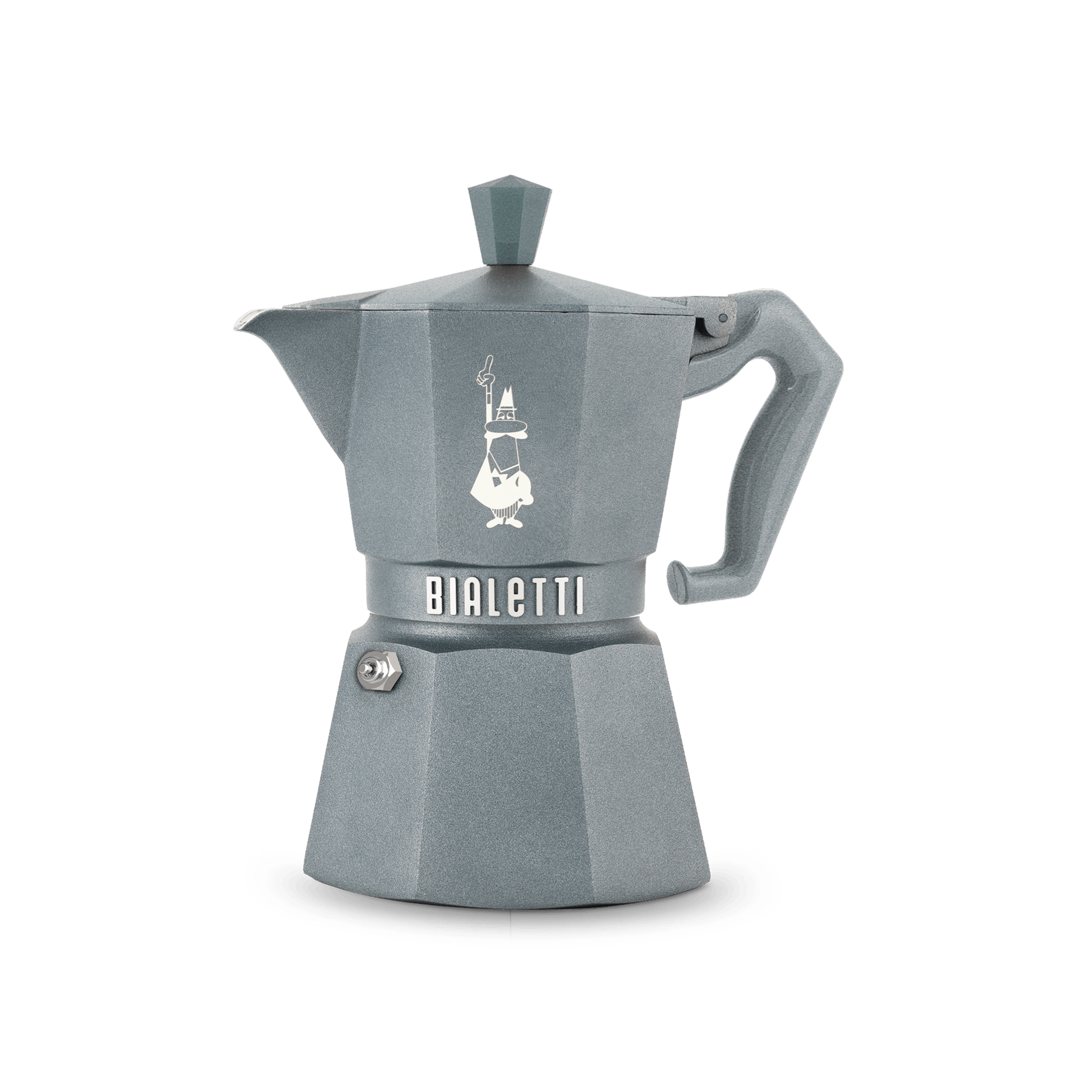 Bialetti Exclusive Moka Express Induktion Grau – Der italienische Klassiker, endlich bereit für die Moderne Mokkakanne Bialetti 3 Tassen - Rheinland.Coffee