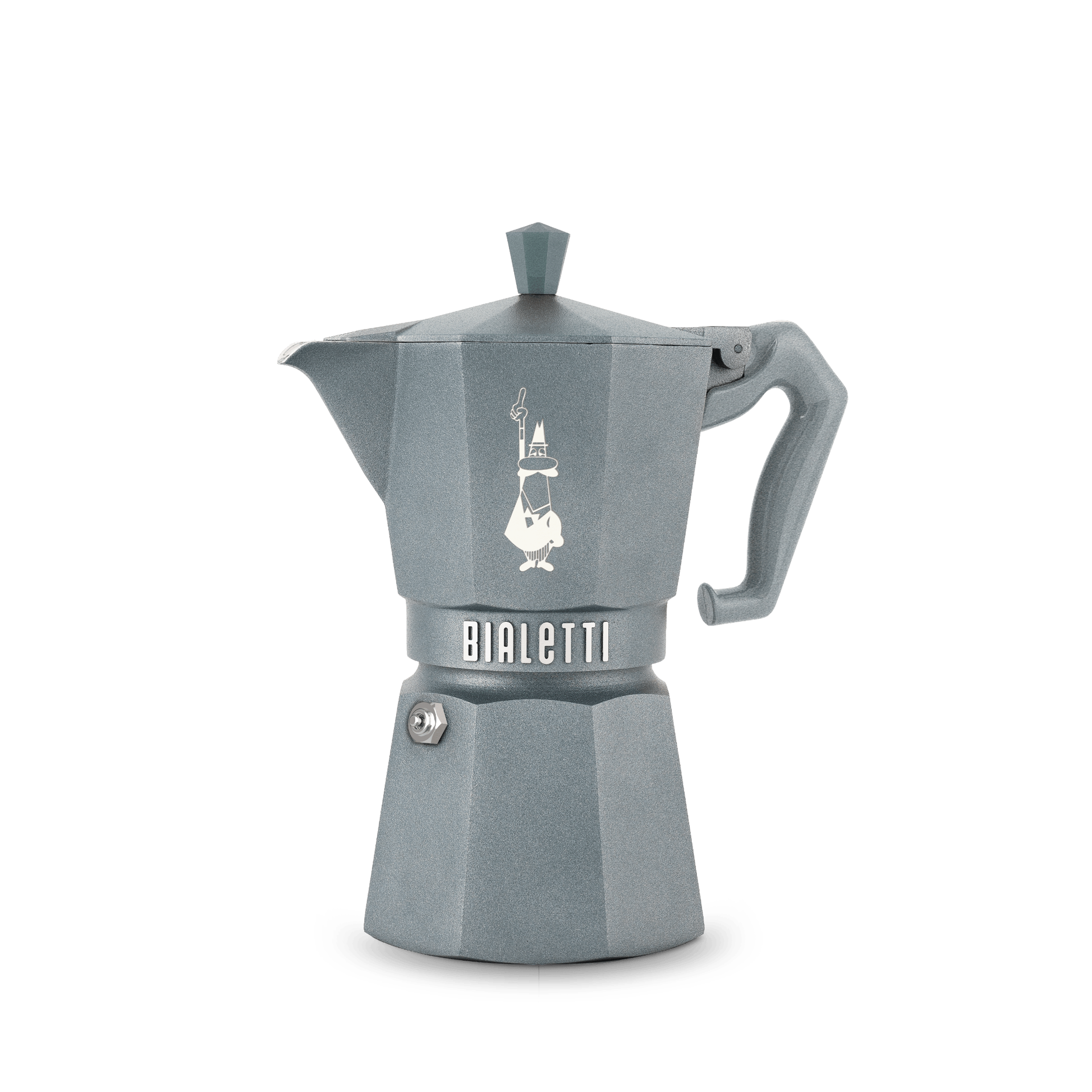 Bialetti Exclusive Moka Express Induktion Grau – Der italienische Klassiker, endlich bereit für die Moderne Mokkakanne Bialetti 6 Tassen - Rheinland.Coffee