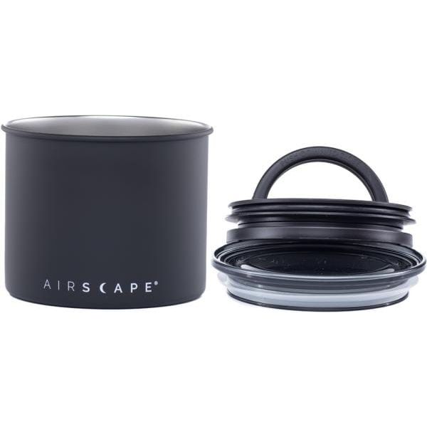 Airscape® Edelstahl-Aromabehälter – Edition Rheinland.Coffee Bohnenbehälter Airscape 250 Gramm Schwarz - Rheinland.Coffee