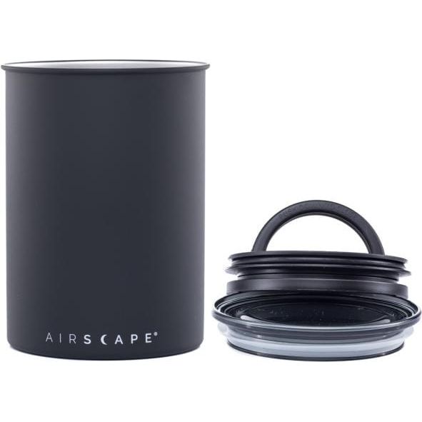 Airscape® Edelstahl-Aromabehälter – Edition Rheinland.Coffee Bohnenbehälter Airscape 500 Gramm Schwarz - Rheinland.Coffee