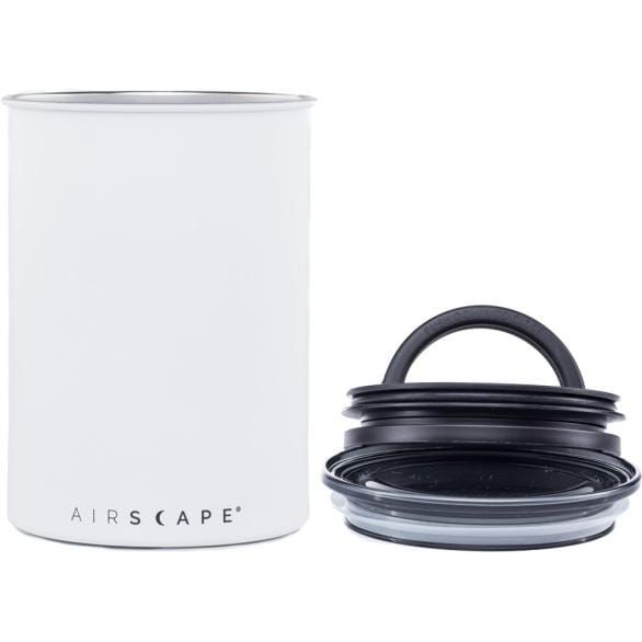 Airscape® Edelstahl-Aromabehälter – Edition Rheinland.Coffee Bohnenbehälter Airscape 500 Gramm Weiß - Rheinland.Coffee
