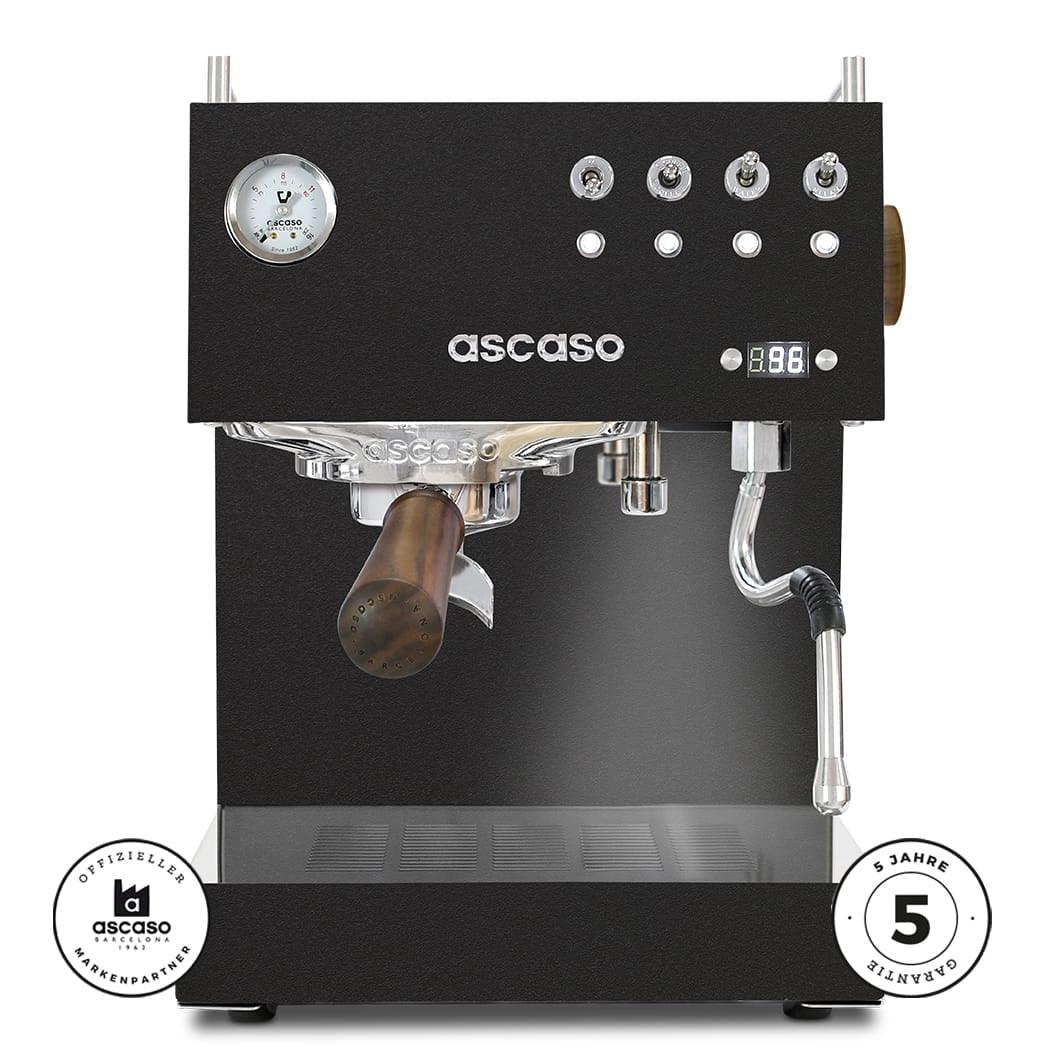 Ascaso Steel DUO PID V3 | Schwarz Chrom oder Weiß | Version 2026 Espressomaschinen Ascaso V2 Schwarz - Rheinland.Coffee