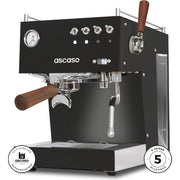 Ascaso Steel DUO PLUS – Dual-Thermoblock, PID, Profi-Features Espressomaschinen Ascaso Schwarz - Rheinland.Coffee