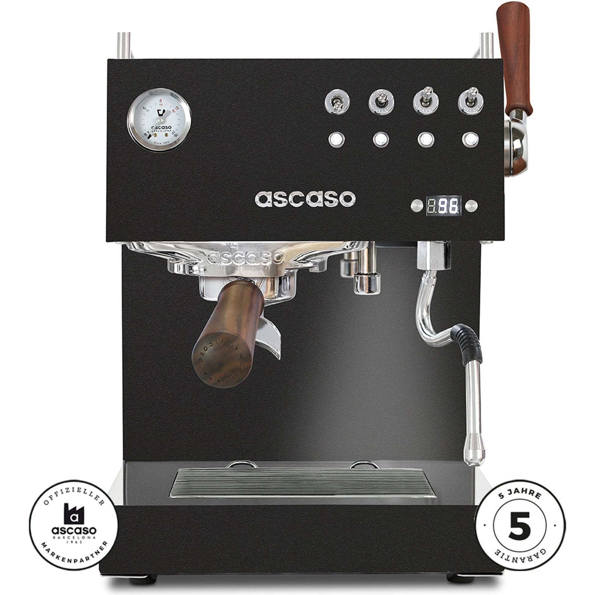 Ascaso Steel DUO PLUS – Dual-Thermoblock, PID, Profi-Features Espressomaschinen Ascaso - Rheinland.Coffee