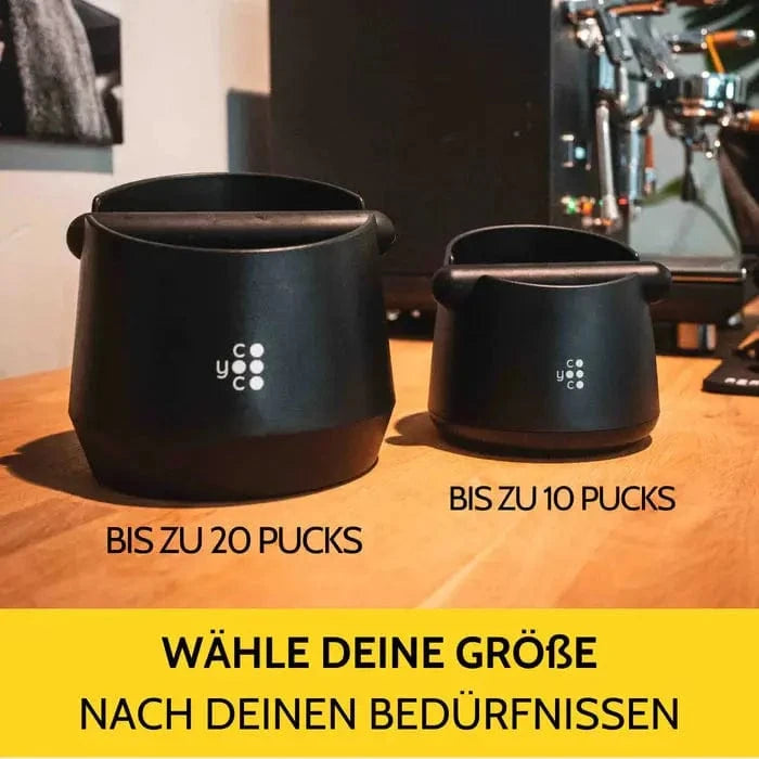 Abklopfbehälter verschiedene Größen 8,5 cm und 15 cm von COYOOCO Abschlagbehälter COYOOCO - Rheinland.Coffee