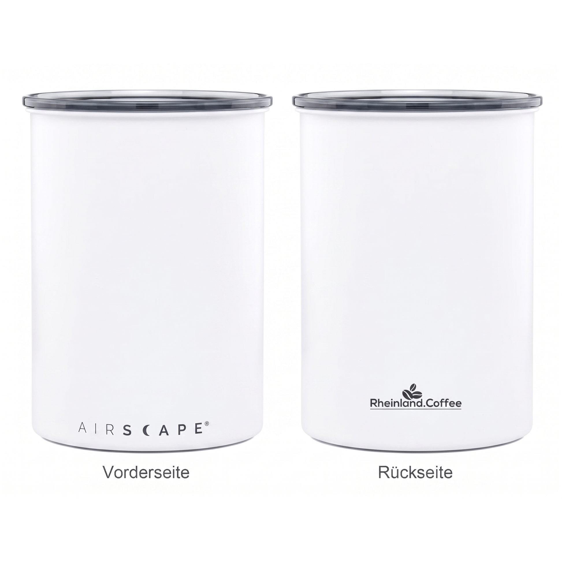 Airscape® Edelstahl-Aromabehälter – Edition Rheinland.Coffee Bohnenbehälter Airscape - Rheinland.Coffee
