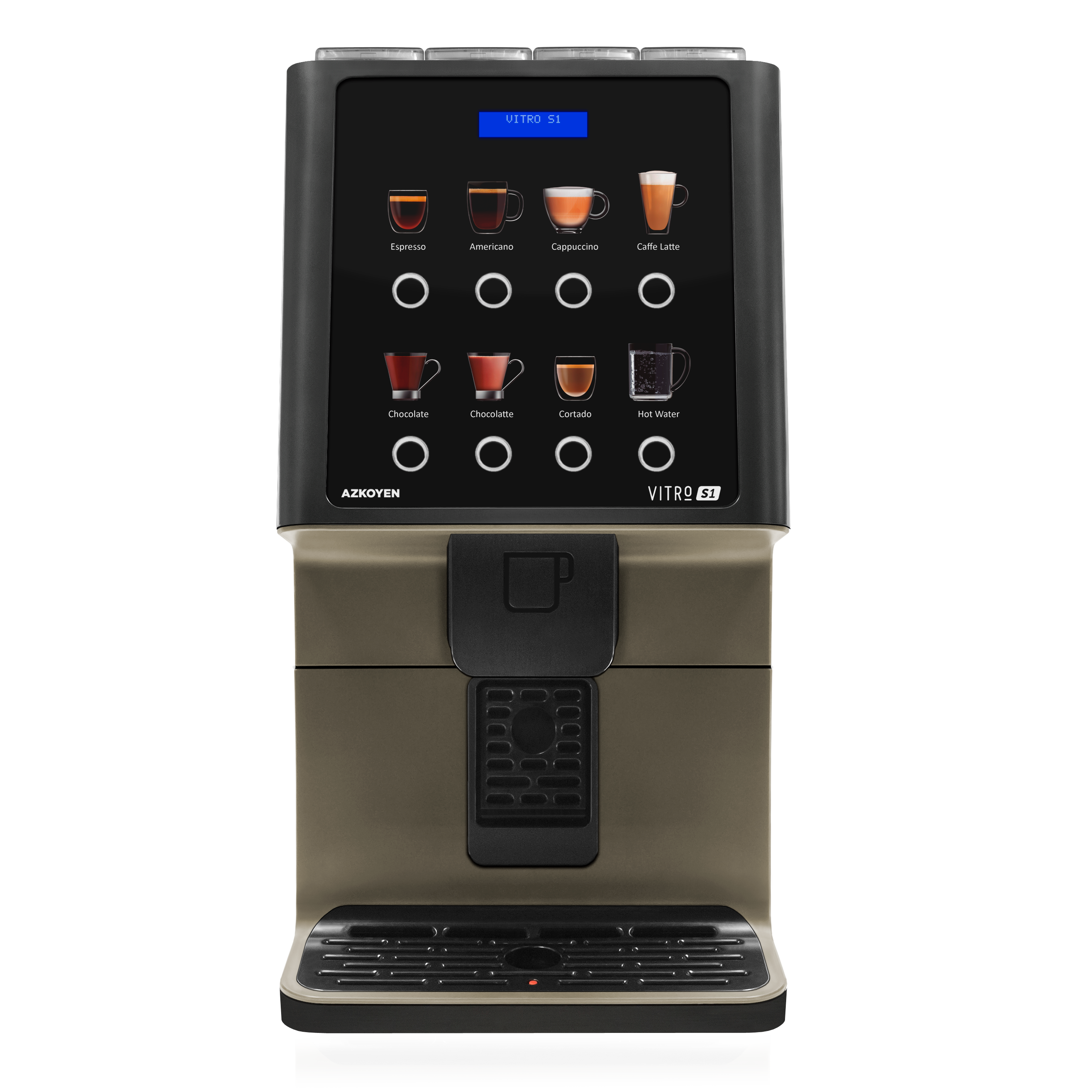 Azkoyen Vitro S1 - 80 Tassen täglich Kaffeevollautomat für Büro Kaffeevollautomat Azkoyen    - Rheinland.Coffee