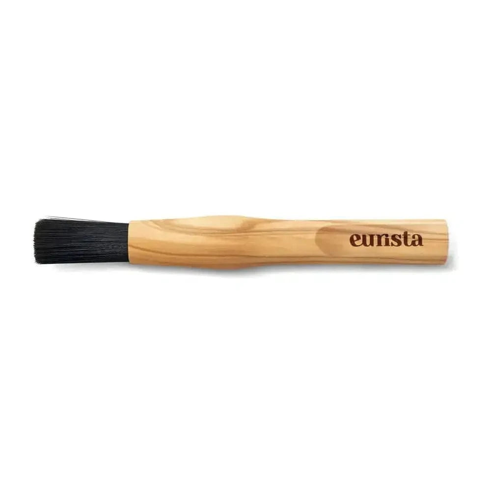 Barista Pinsel - Eurista Brush - Fester Bürstenkopf Nussbaum Olive Eiche Schwarz Pinsel und Bürsten Eurista Olivenholz - Rheinland.Coffee