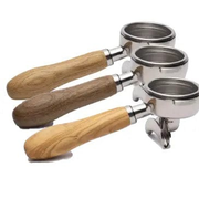 Brewspire Edelstahl Holz Siebträger DOPPELAUSLAUF für E61 Siebträger Brewspire - Rheinland.Coffee