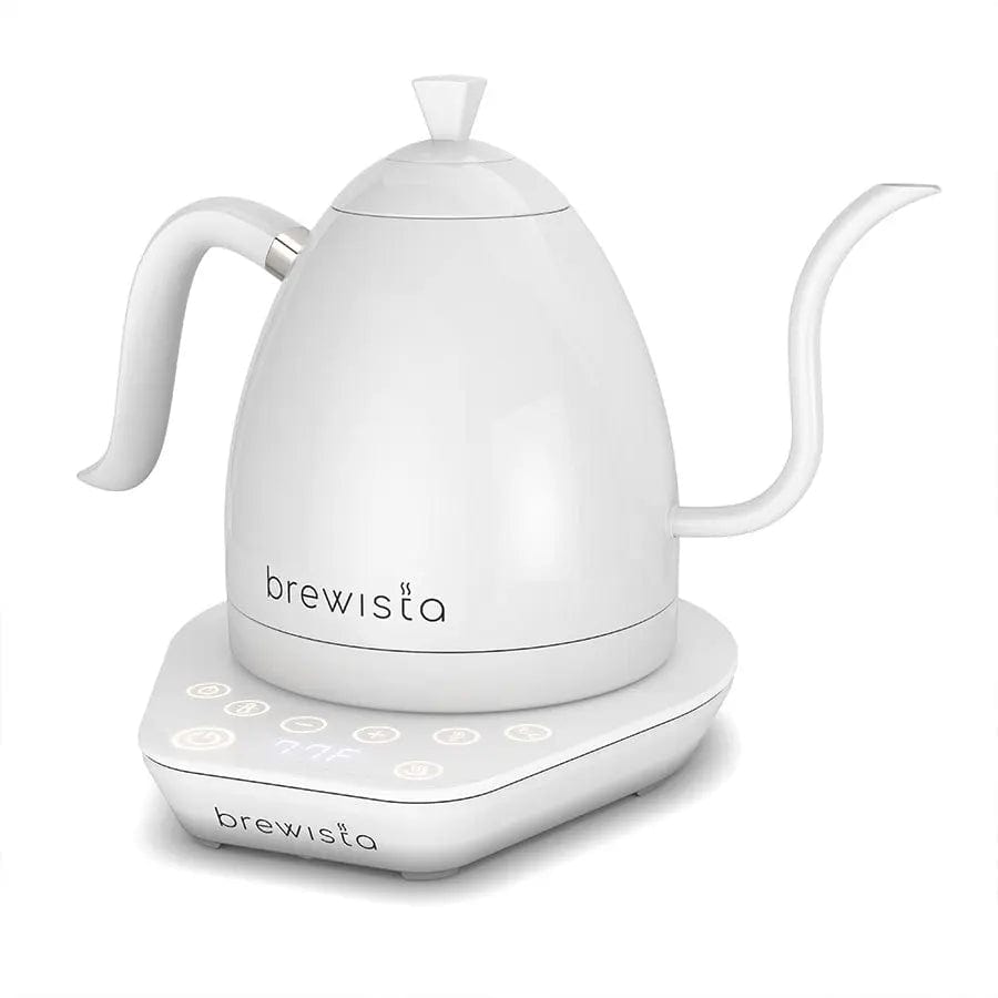 Brewista Artisan Pearl Wasserkocher – 1,0 Liter, Schwanenhals, Digitale Temperaturregelung In Perlweiß Mit Weißem Sockel