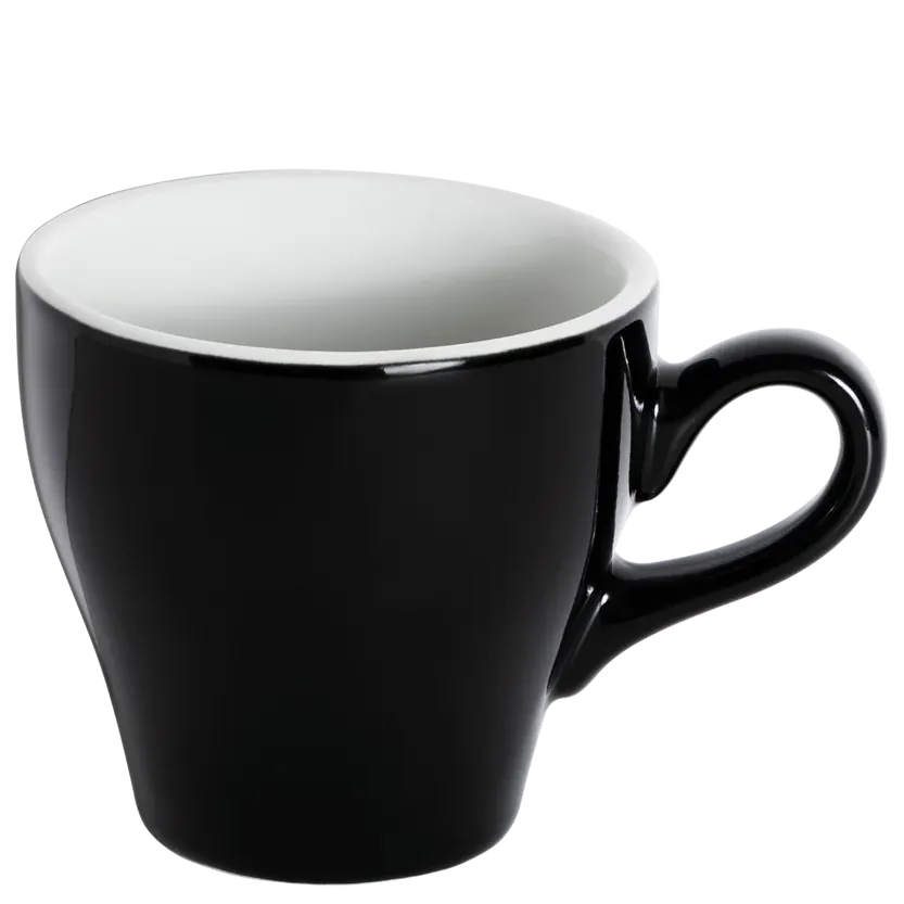 Loveramics Tulip Café Latte – 280ml Tasse & 15cm Untertasse Milchkaffeetasse Loveramics Tasse Schwarz - Rheinland.Coffee