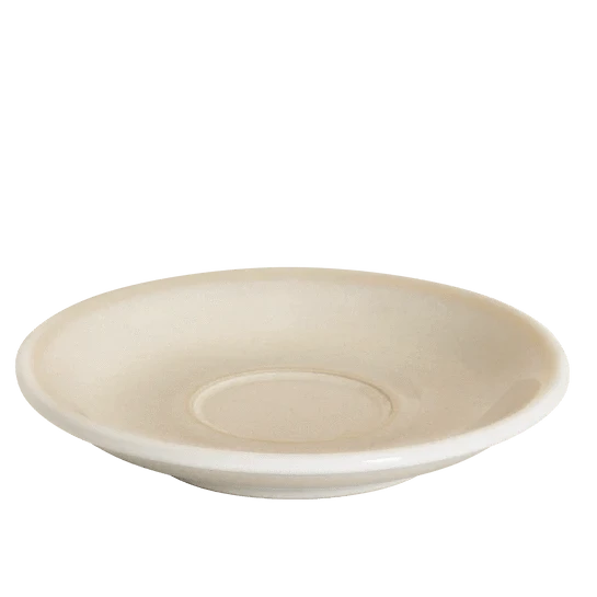 Loveramics Egg - Töpferfarbe Ivory Untertasse für 200 ml / 150 ml - 14,5cm Loveramics Cappuccino Untertasse Rheinland Coffee
