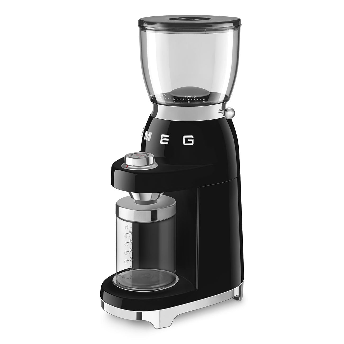SMEG Kaffeemühle 50's Style - neues Modell CGF11 Kaffeemühlen SMEG Schwarz   - Rheinland.Coffee