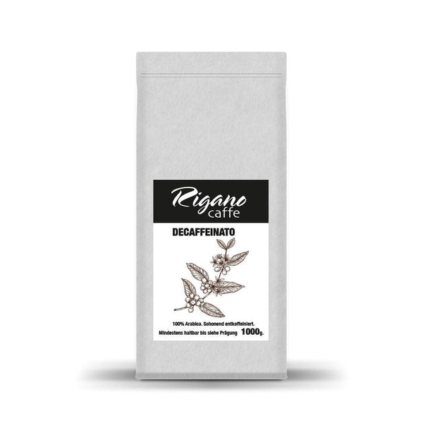 DECAFFEINATO - Koffeinfreier Kaffee von Rigano Caffe Kaffee RIGANO Caffe Ganze Bohnen 250 Gramm - Rheinland.Coffee