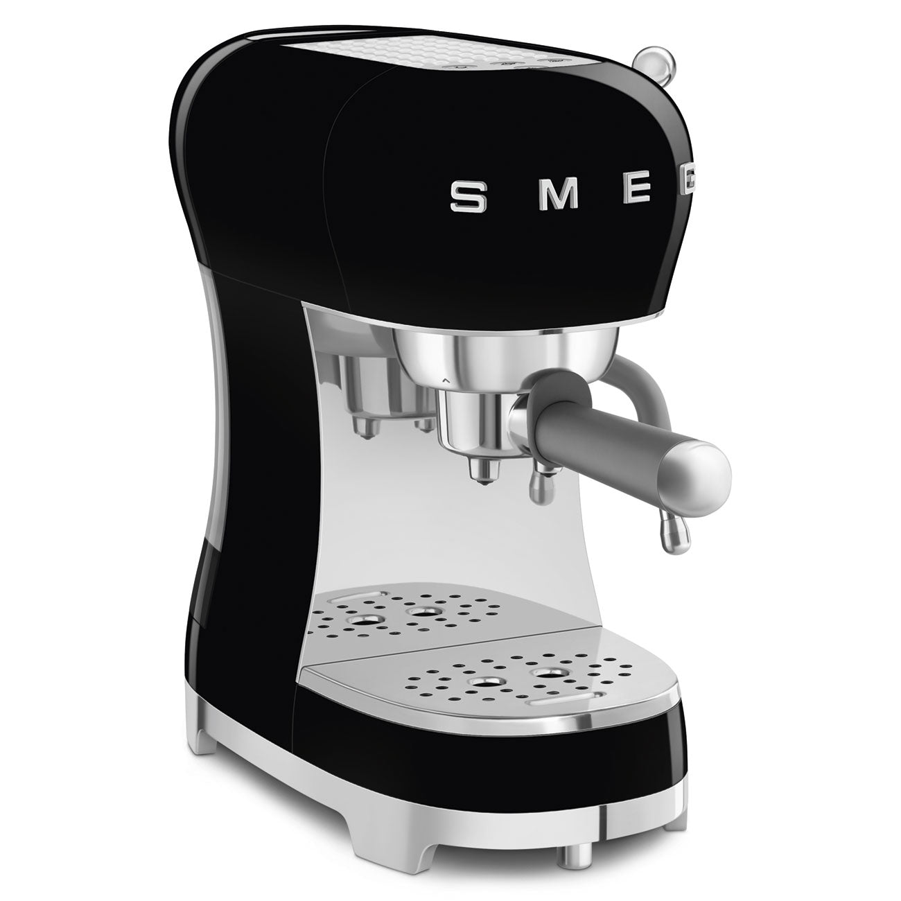 SMEG Espressomaschine mit Siebträger50's Style Version 2 Espressomaschinen SMEG Schwarz   - Rheinland.Coffee