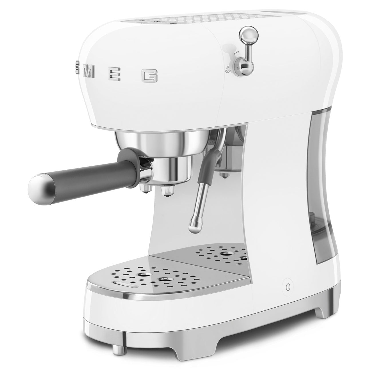 SMEG Espressomaschine mit Siebträger50's Style Version 2 Espressomaschinen SMEG Weiß   - Rheinland.Coffee