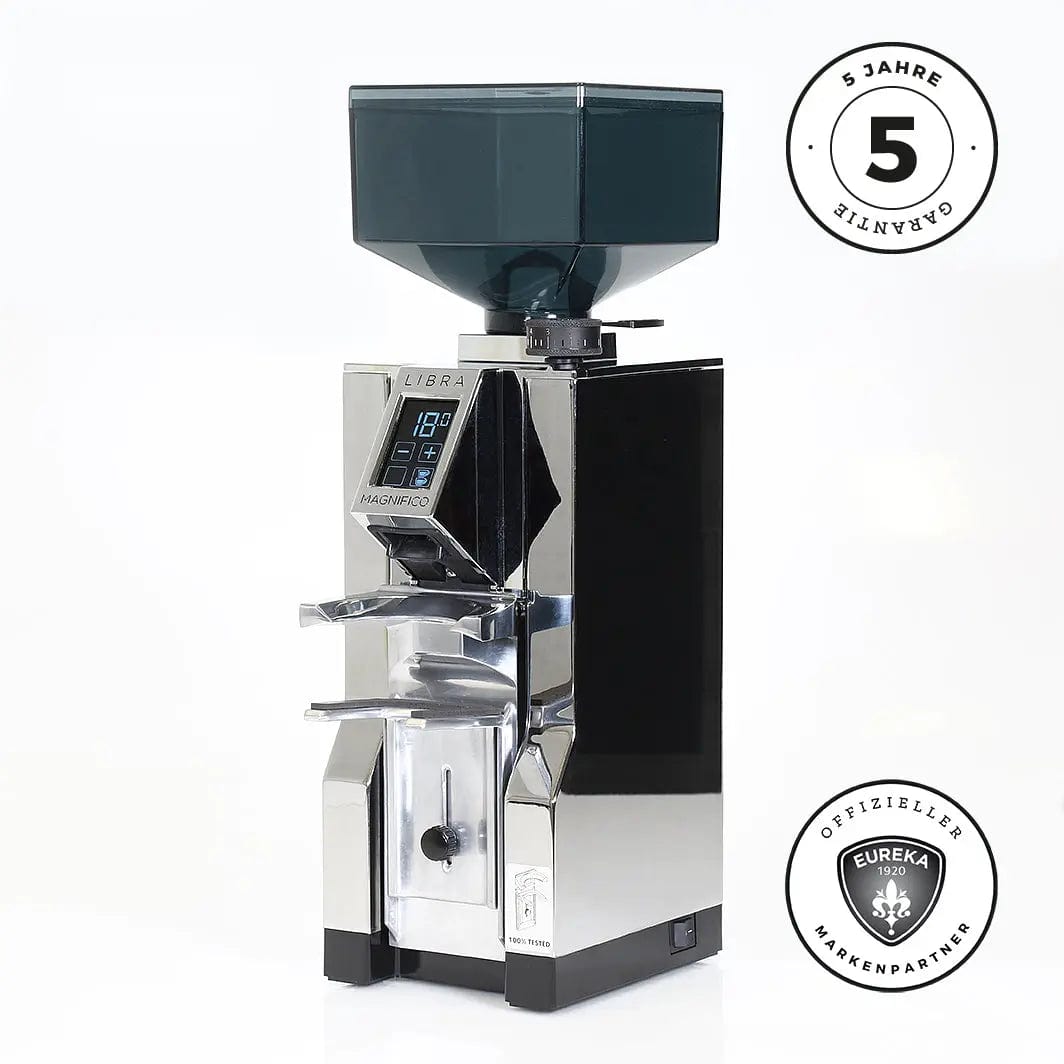 Eureka Mignon LIBRA MAGNIFICO - Grind by weight mit Waage Kaffeemühlen Eureka Chrom / inox - Rheinland.Coffee