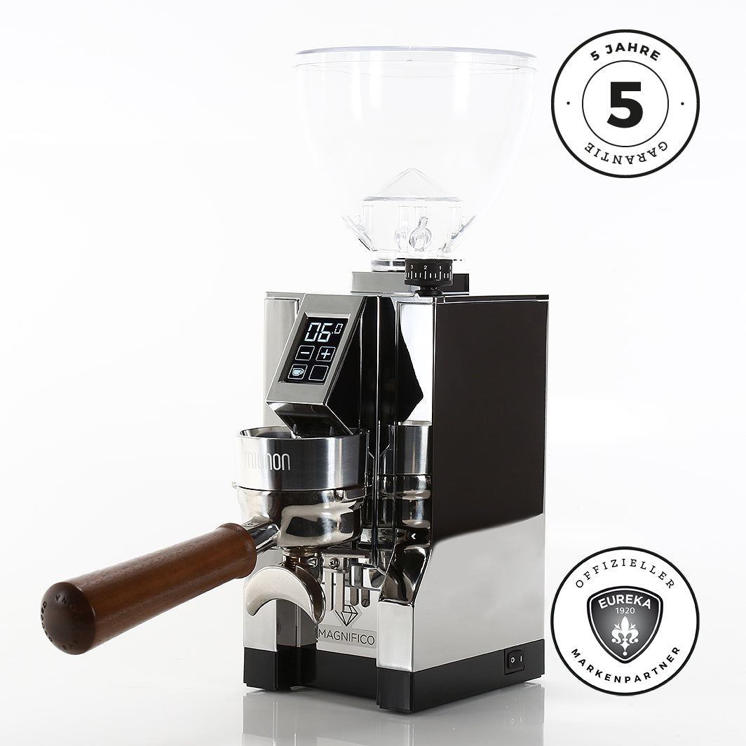 Eureka Mignon MAGNIFICO - Sondermodell Neuer Hopper und Funnel Kaffeemühlen Eureka - Rheinland.Coffee