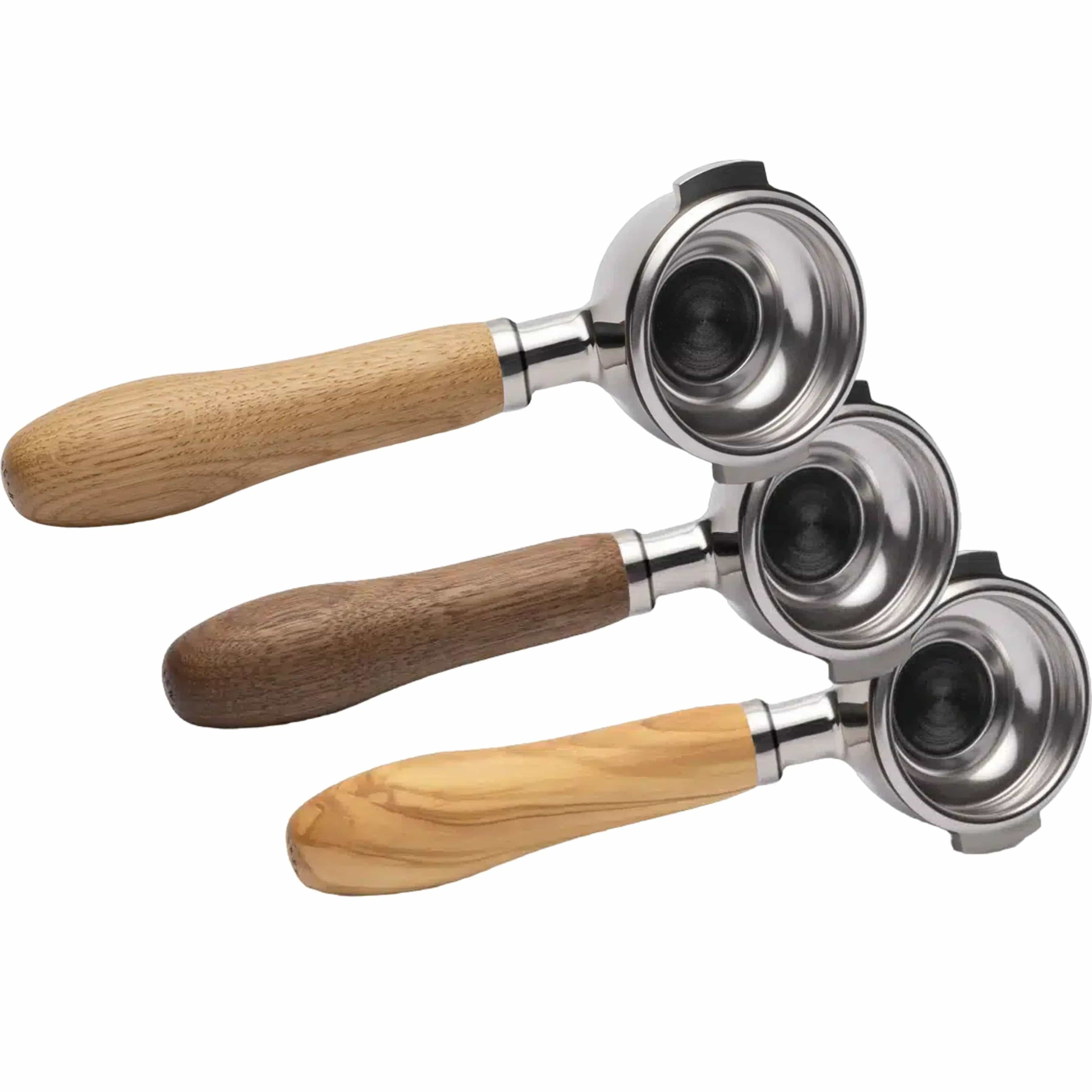 Brewspire Edelstahl Holz Siebträger EINZELAUSLAUF für E61 Siebträger Brewspire - Rheinland.Coffee